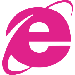 Pink Icon Internet Explorer