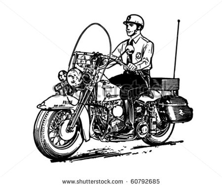 Police Motorcycle Clip Art