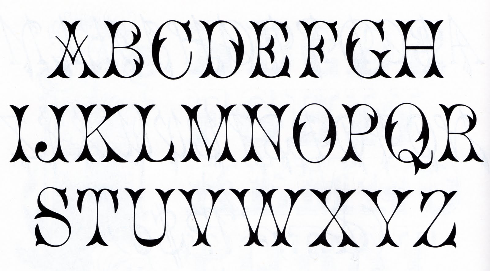 Printable Alphabet Letter Fonts Printable Alphabet Letter Fonts