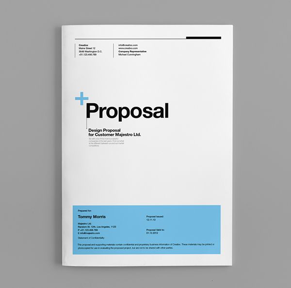 Proposal Cover Design Templates