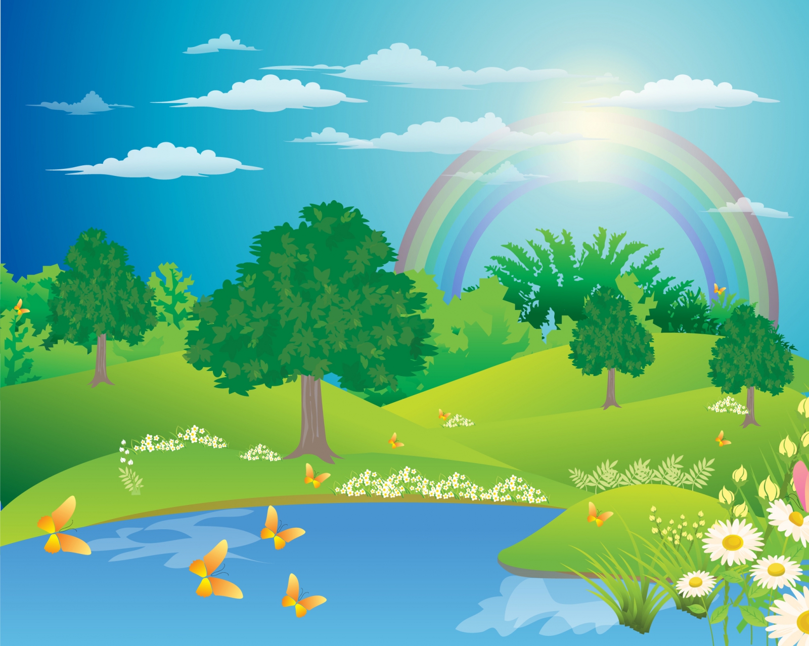 Rainbow Landscape Images Free