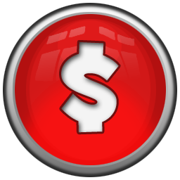 Red Dollar Sign Icon