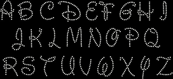 Rhinestone Iron On Transfer Letters Rhinestone Iron On Transfer Letters