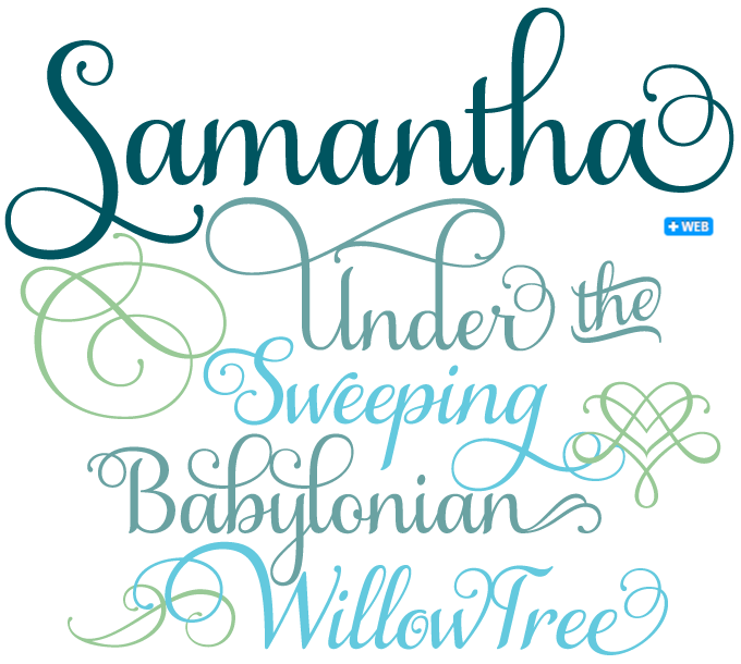 9 Samantha Script Font Free Images