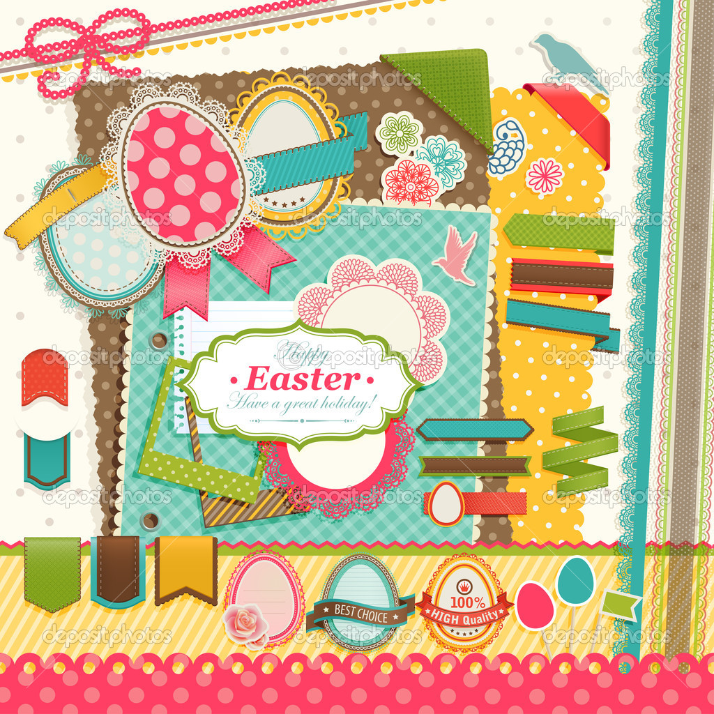 Scrapbook Happy Easter