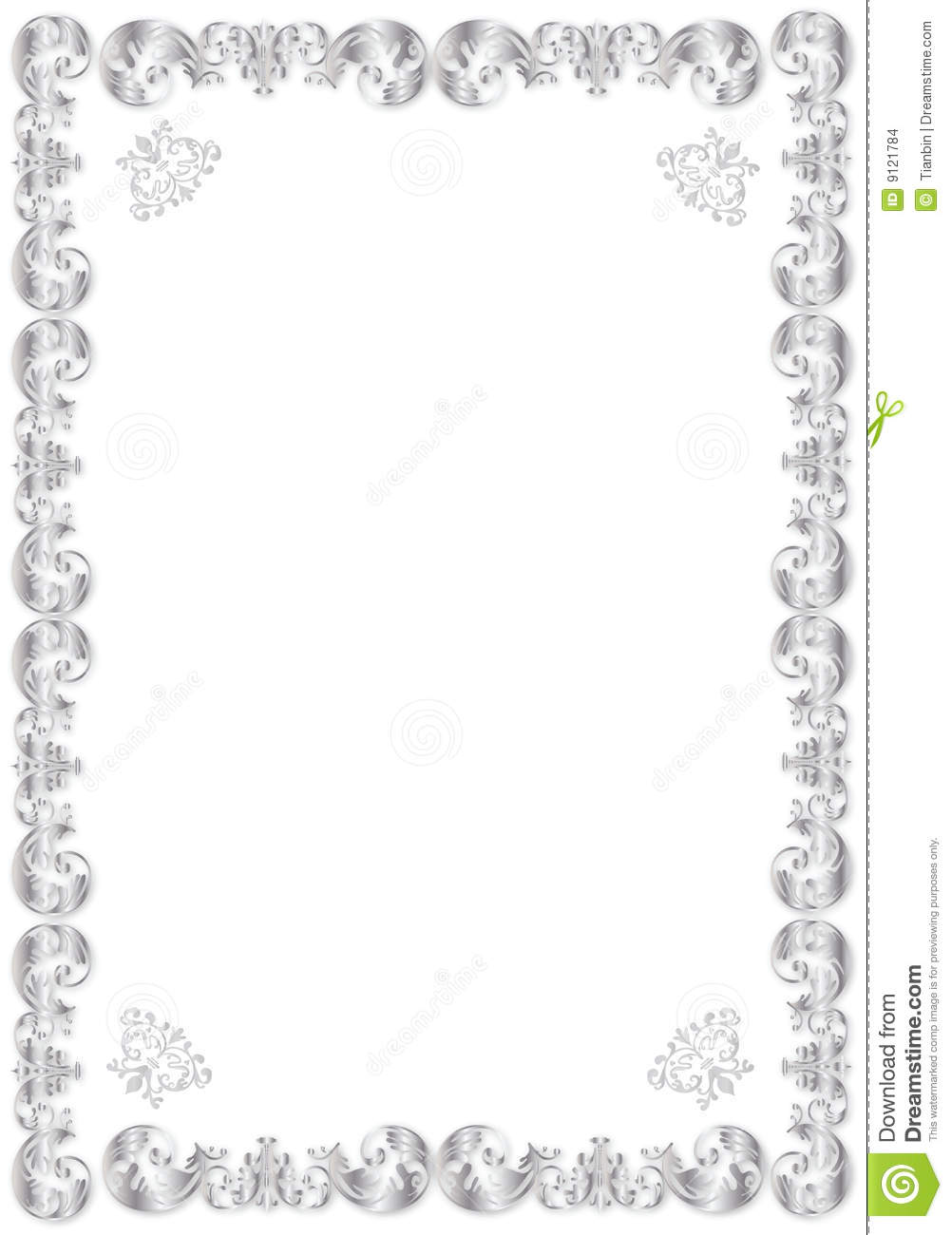 Silver Fancy Borders and Frames