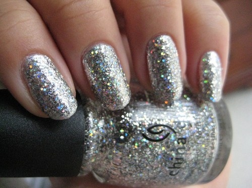 Silver Glitter Nail Polish