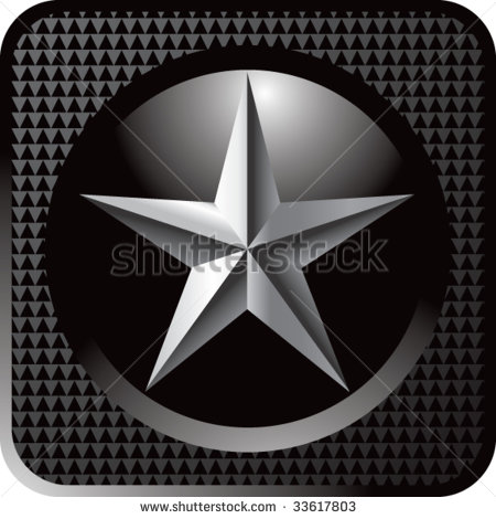 Silver Stars On Black