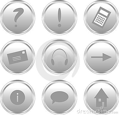 Silver Website Buttons Silver Website Buttons