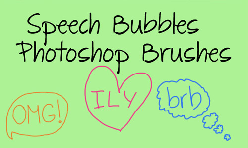 Speech Bubble Photoshop Brushes Speech Bubble Photoshop Brushes