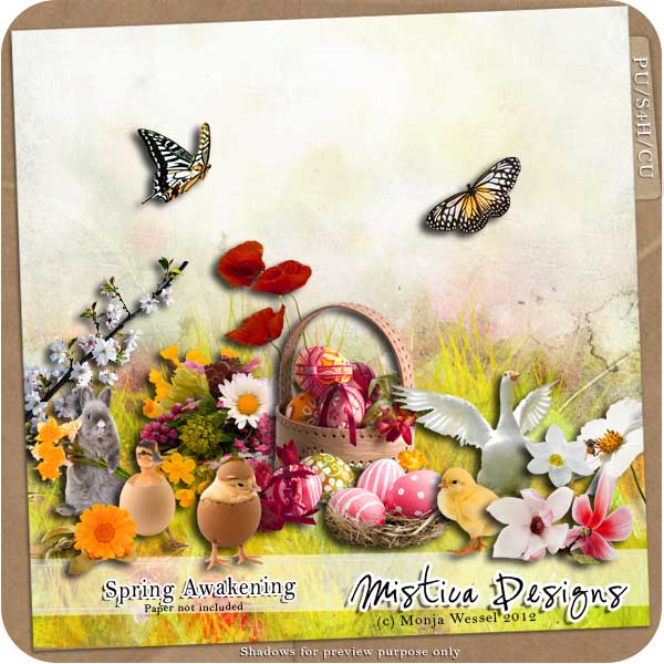 Spring Digital Scrapbooking Freebie