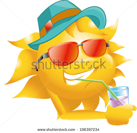 Sun Glasses and Hats Clip Art