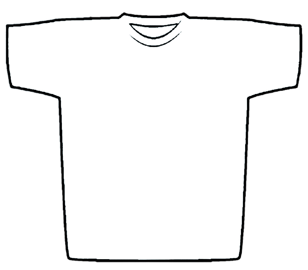 T-Shirt Outline Template
