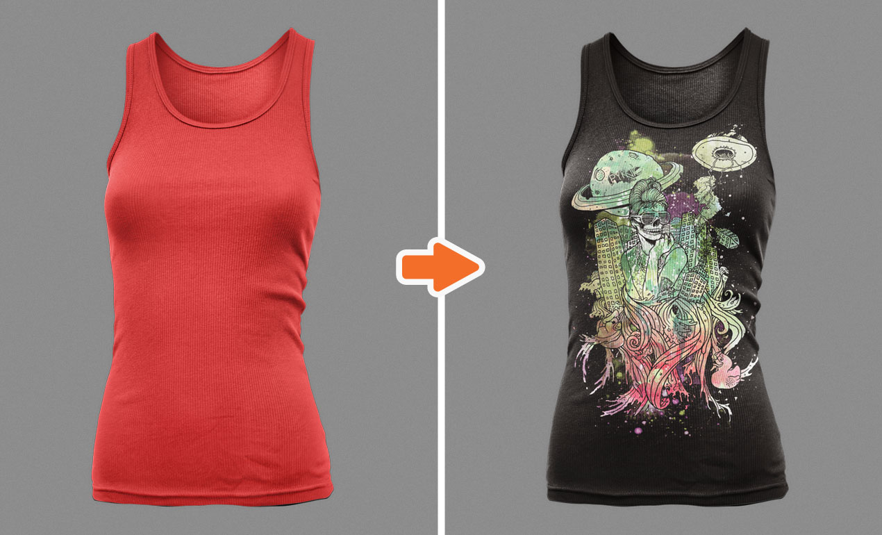 Tank Top Template Photoshop