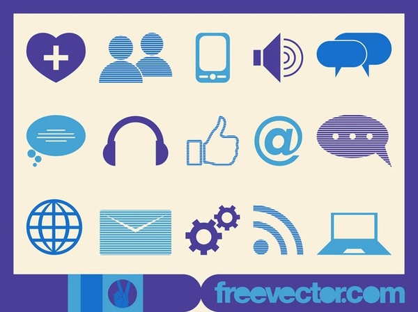 Tech Icons Vector Free