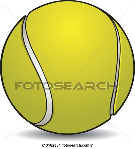 Tennis Ball Outline Vector