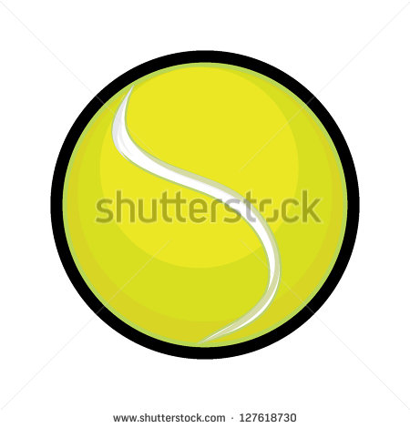 Tennis Ball Outline Vector