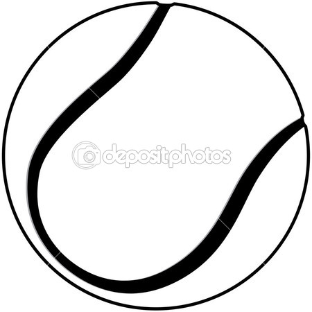 Tennis Ball Outline