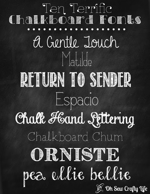 Terrific Ten Chalkboard Fonts