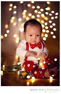 Cute Baby Christmas Card Idea