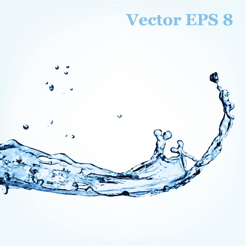 Transparent Water Splash Vector Free