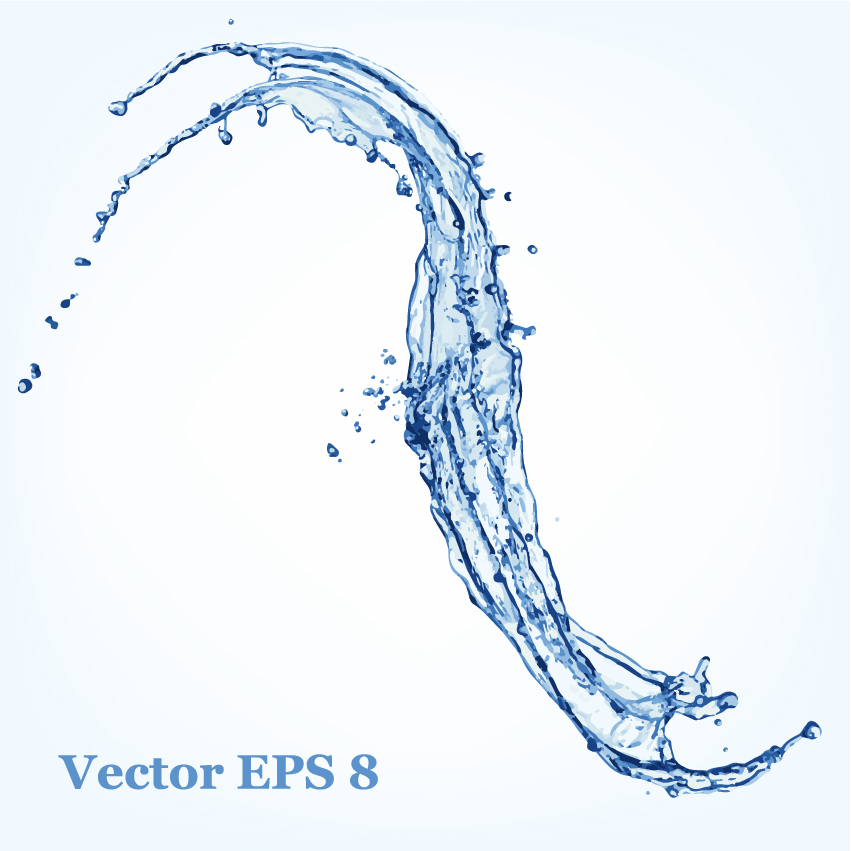 Transparent Water Splash Vector Free