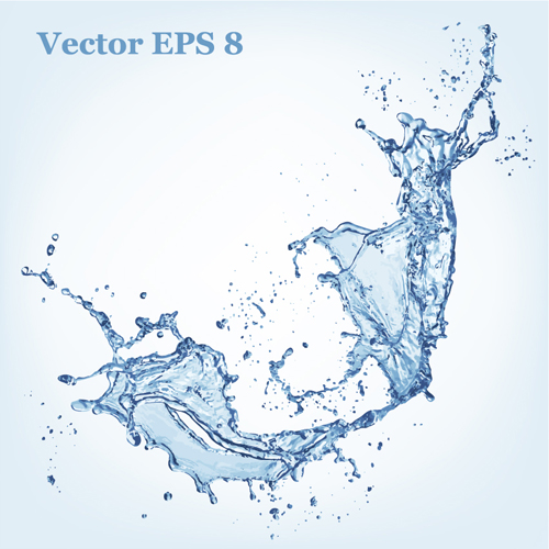 Transparent Water Splash Vector Free