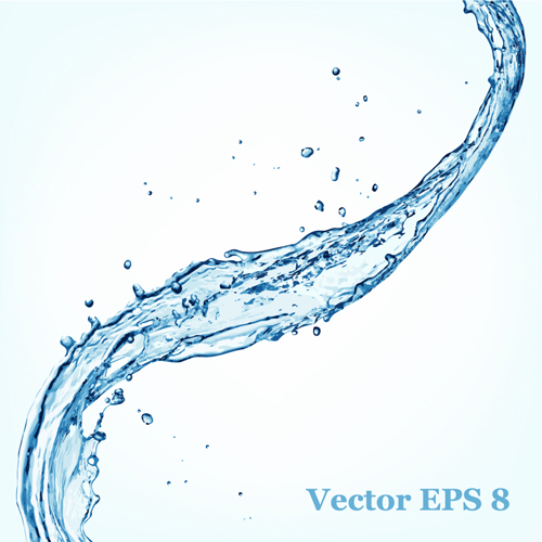 Transparent Water Splash Vector Free
