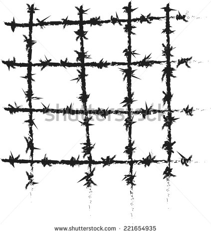 Vector Barbed Wire Tattoo