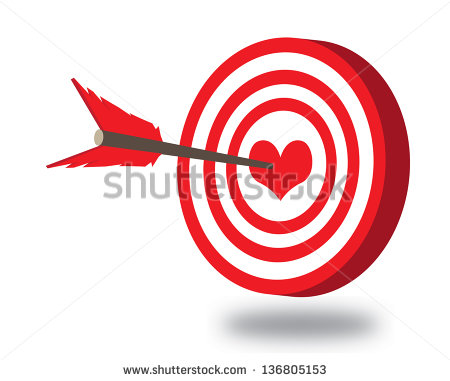 Vector Heart with Arrow