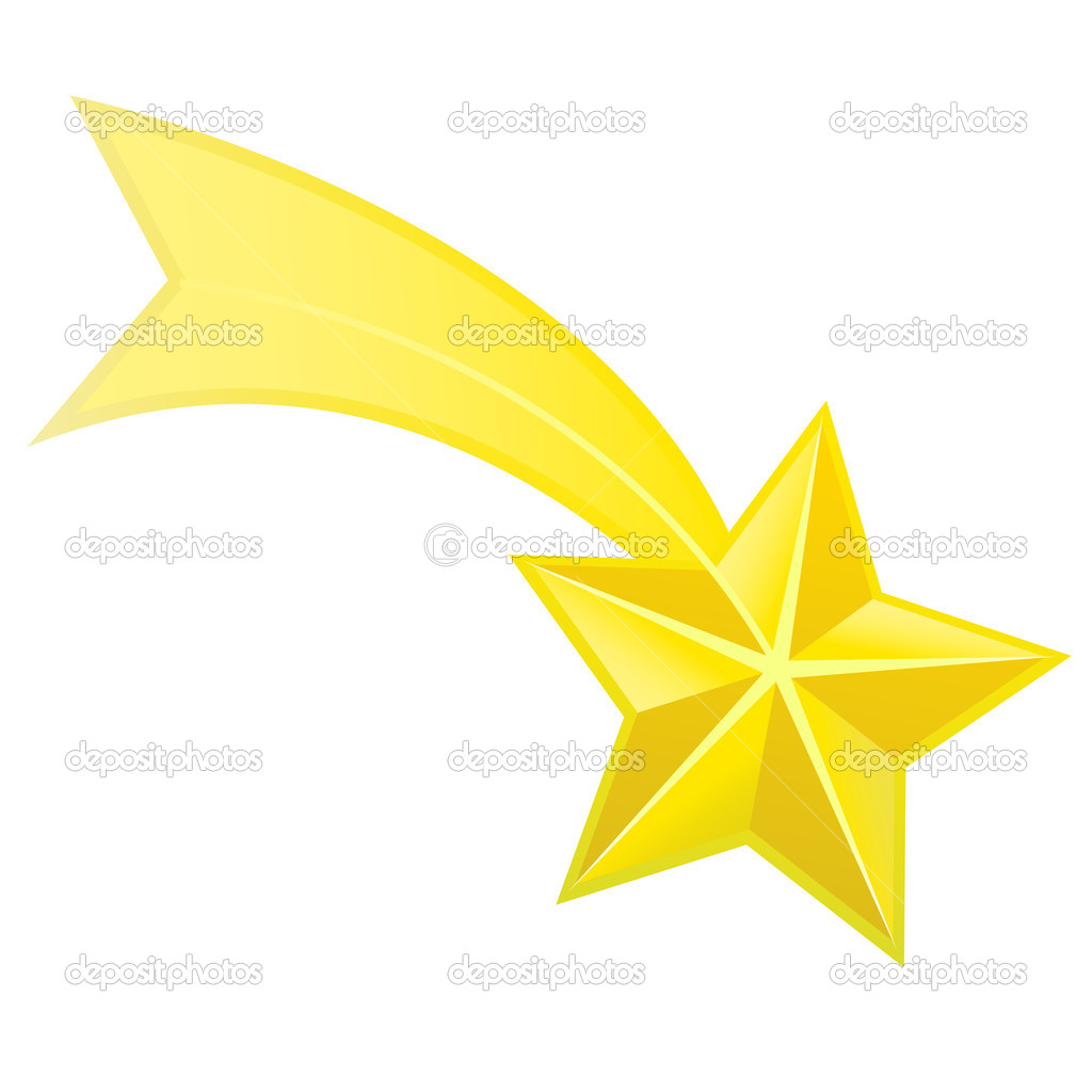 Vector Shooting Star Clip Art