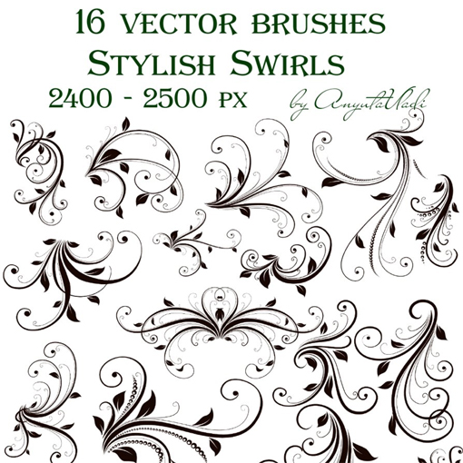 Vector Swirl Photoshop Brush