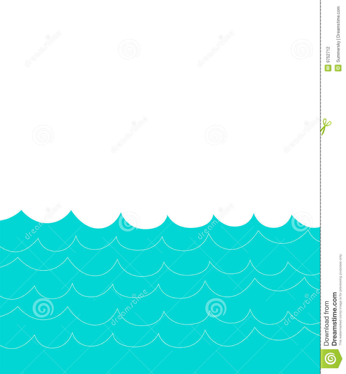 Water Wave Border Clip Art