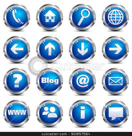 14 Silver Web Icon Set Images