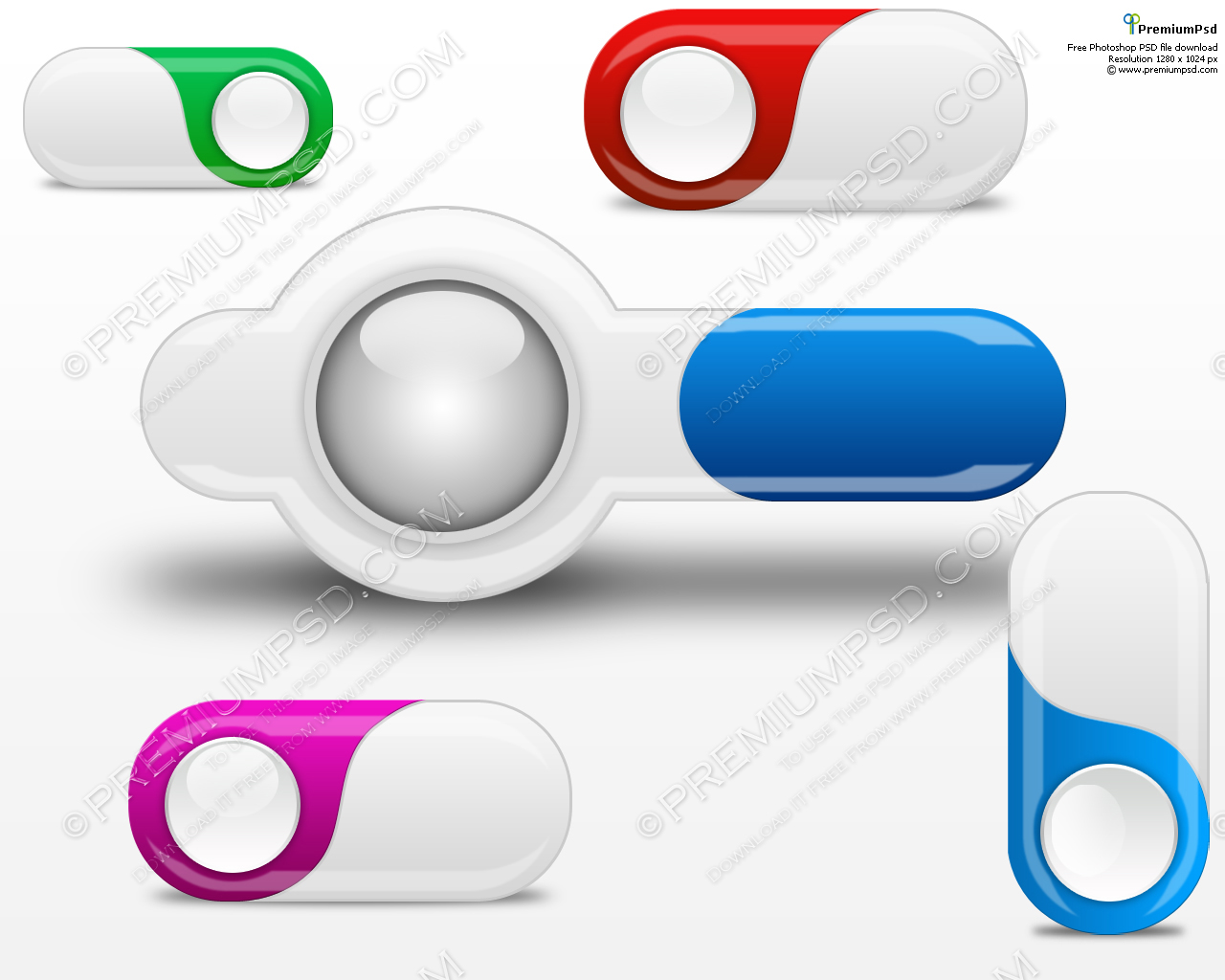 Web Button Vector Free Download