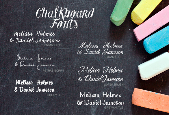 Wedding Chalkboard Font