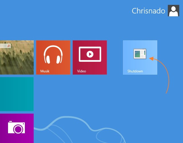 Windows 8 Shut Down Shortcut