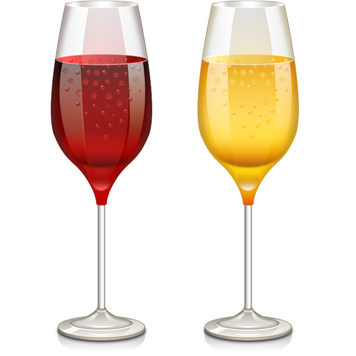 8 Champagne Flute PSD Images