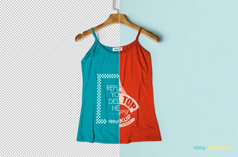 Woman Tank Top Mockup PSD Woman Tank Top Mockup PSD