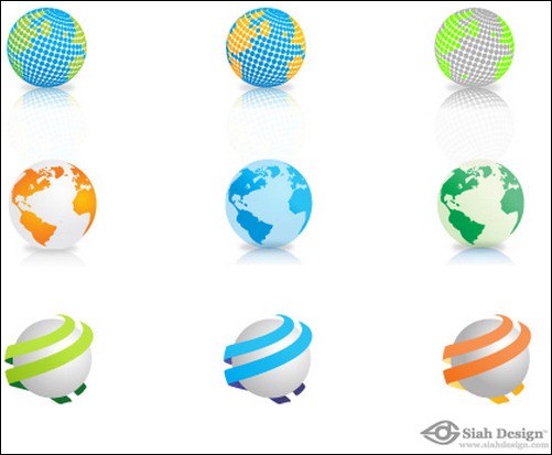 13 World Logo Vector PSD Images