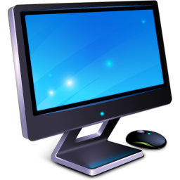 3D Computer Desktop Monitor Icon