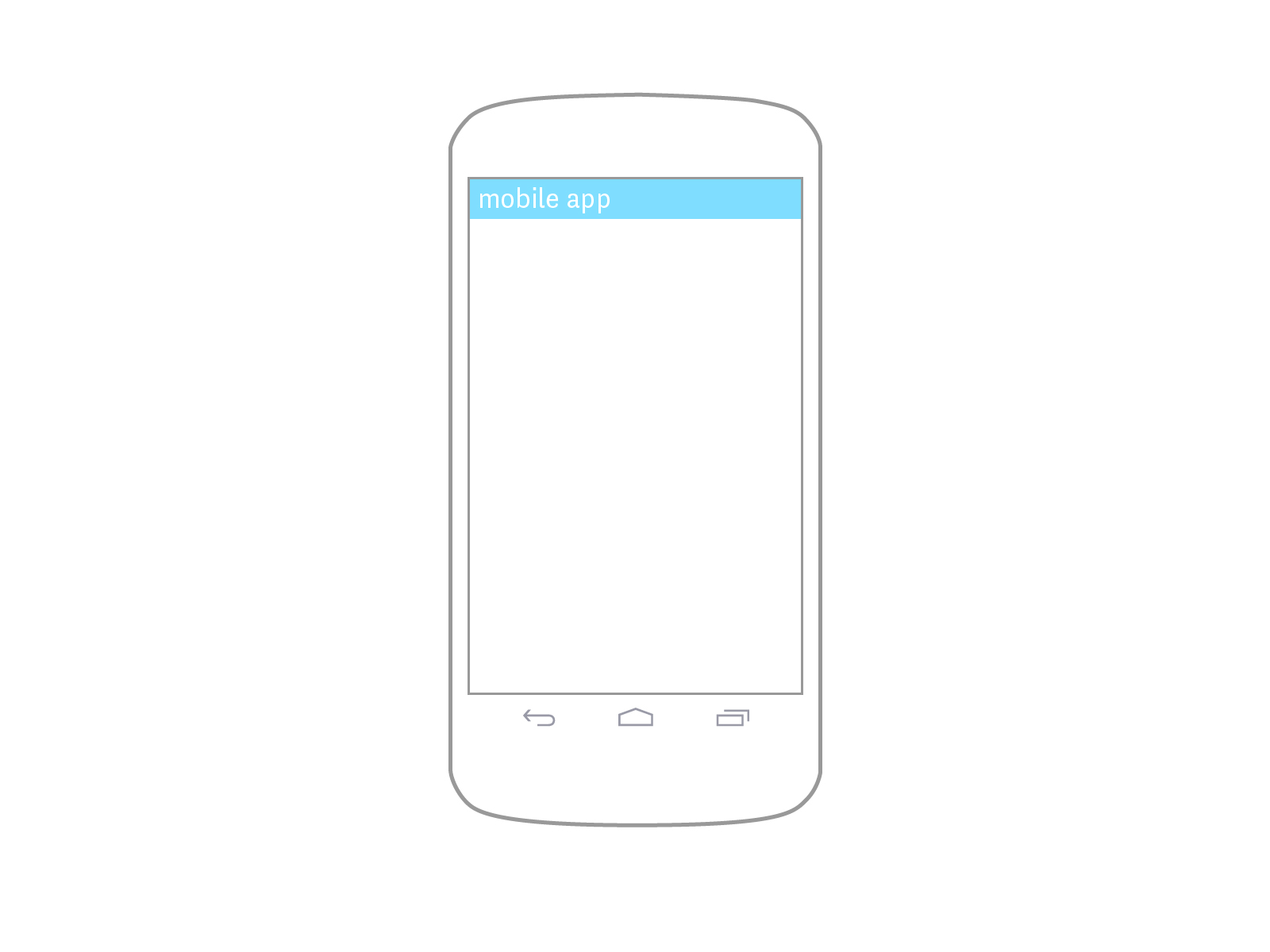 Android Phone Vector Template