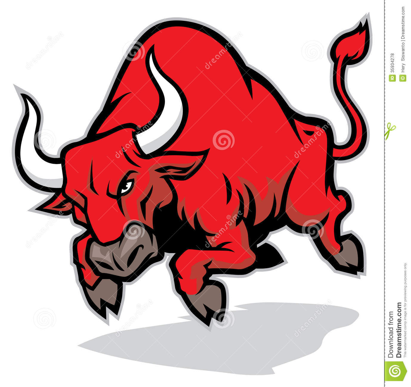 Angry Bull Drawing