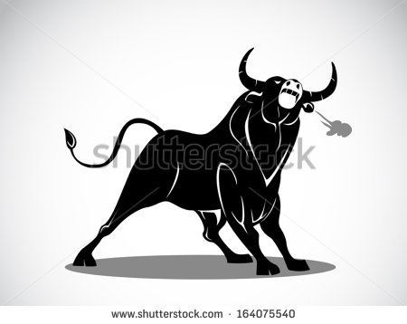 Angry Bull Vector Clip Art