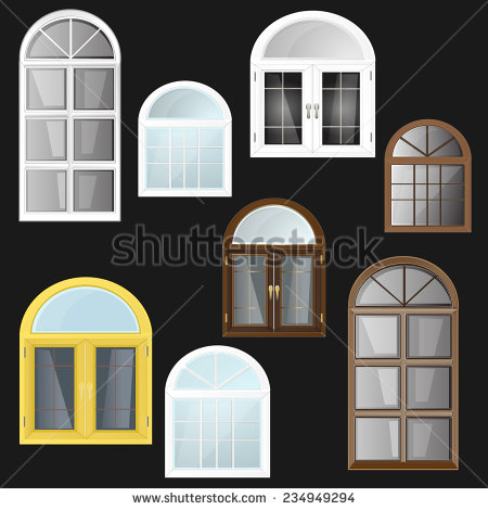 Arched Window Vector