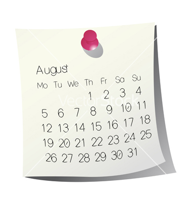 August 2013 Calendar