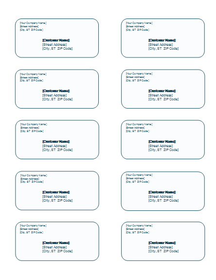 Avery Label Template Microsoft Word