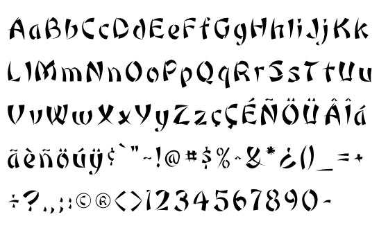 Band Font Styles Alphabet