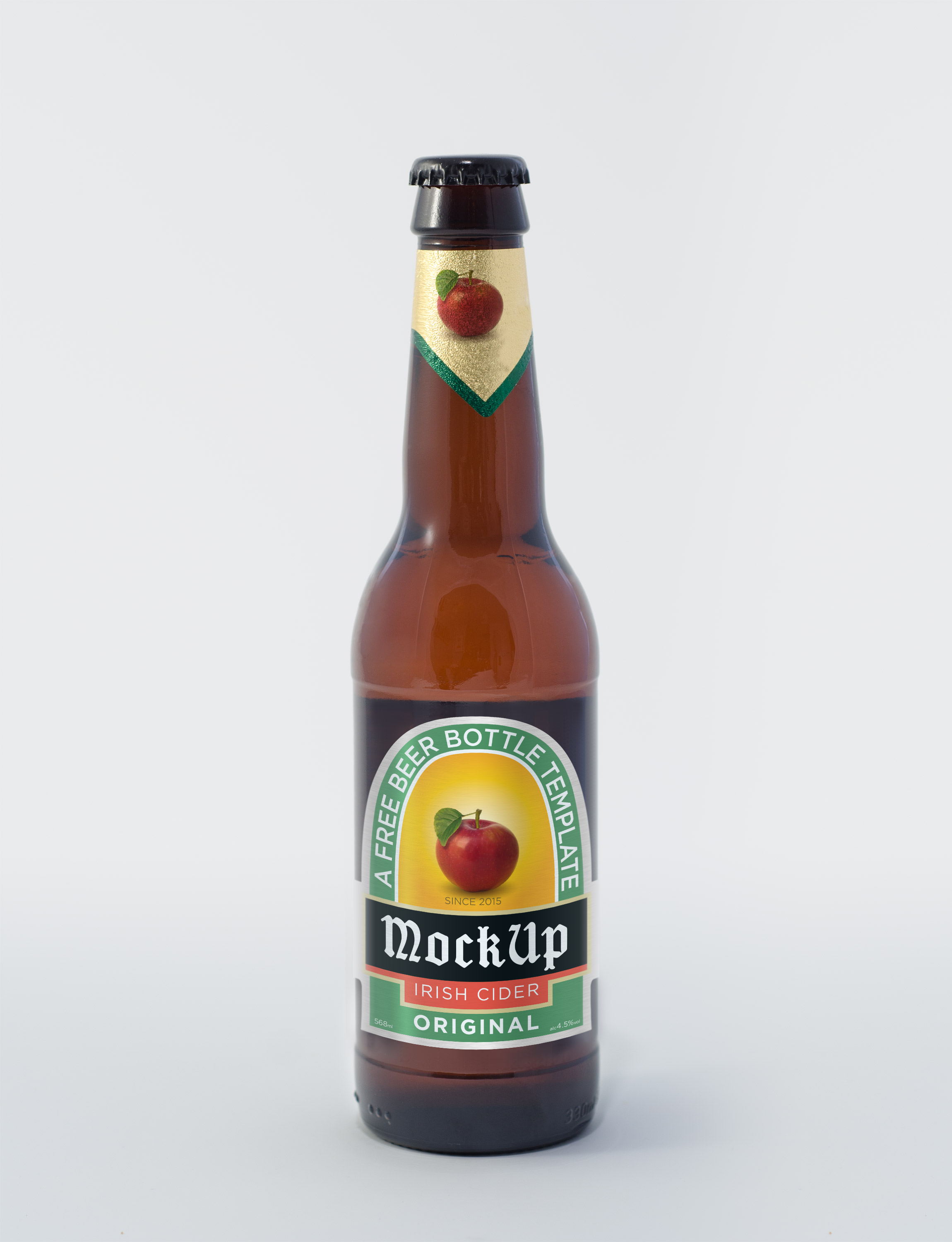 Beer Bottle Mockup PSD