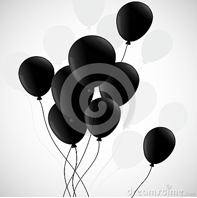 Black and White Balloon Wallpaper